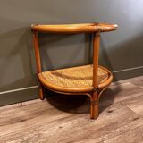 Rattan bedside table