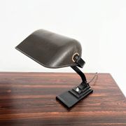 Articulated desk lamp ERPE — Black metal and Bakelite, Belgium, 1930s-40s