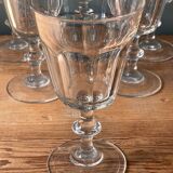 Set of 6 Luminarc France foot glasses