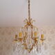 Bronze grapefruit chandelier