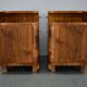 1935s Pair of Art Deco Bedside Tables, Czechoslovakia