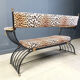 Banc curule de style Maison Jansen, années 1960