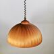 Teak slat hanging lamp 1960