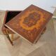 Rare - portfolio game table in marquetry and decorative bronze - Louis XVI style - Early 1900
