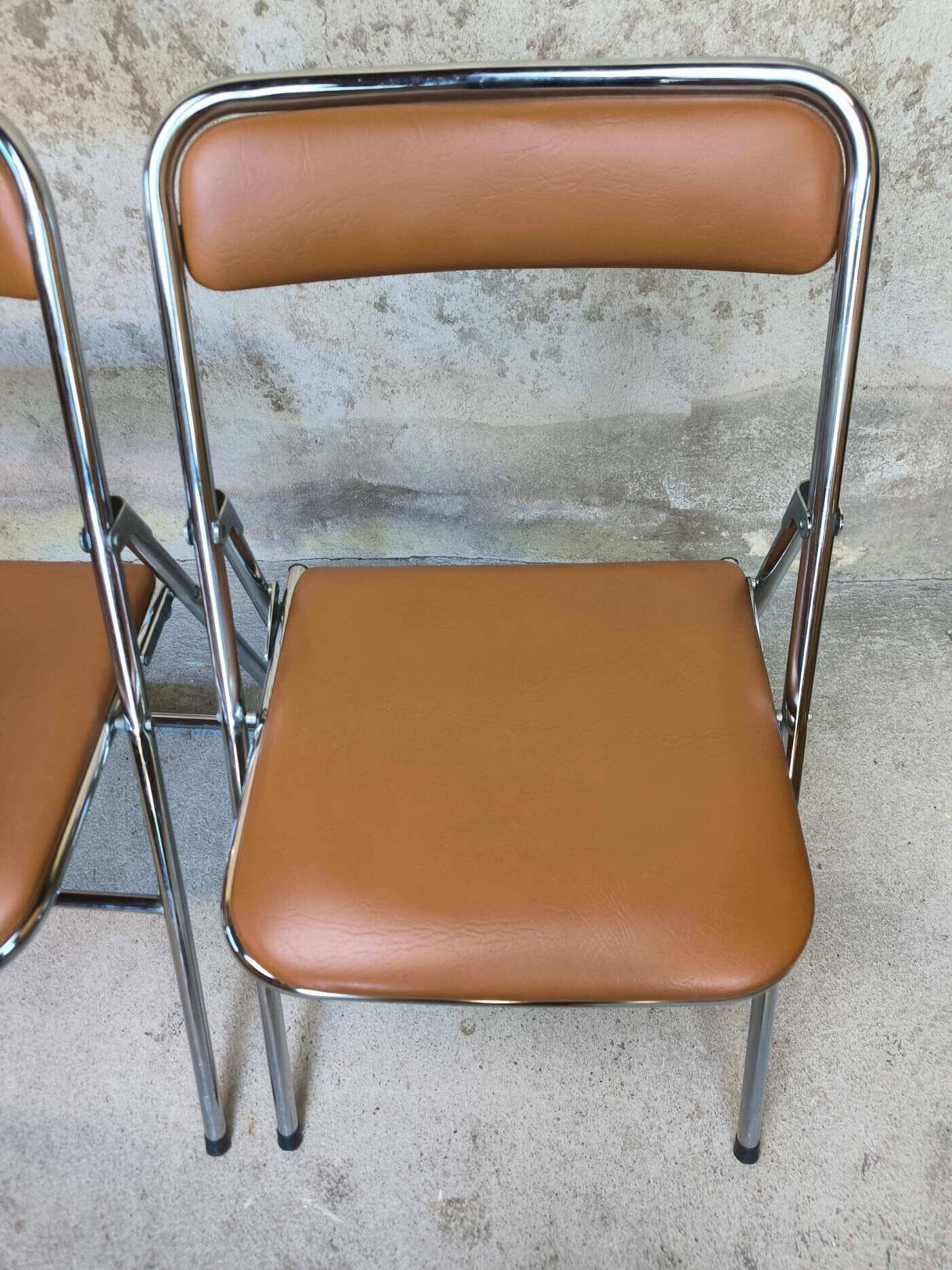 Pair of vintage Soudexvinyl chairs