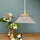 Vintage frosted glass lampshade pendant light