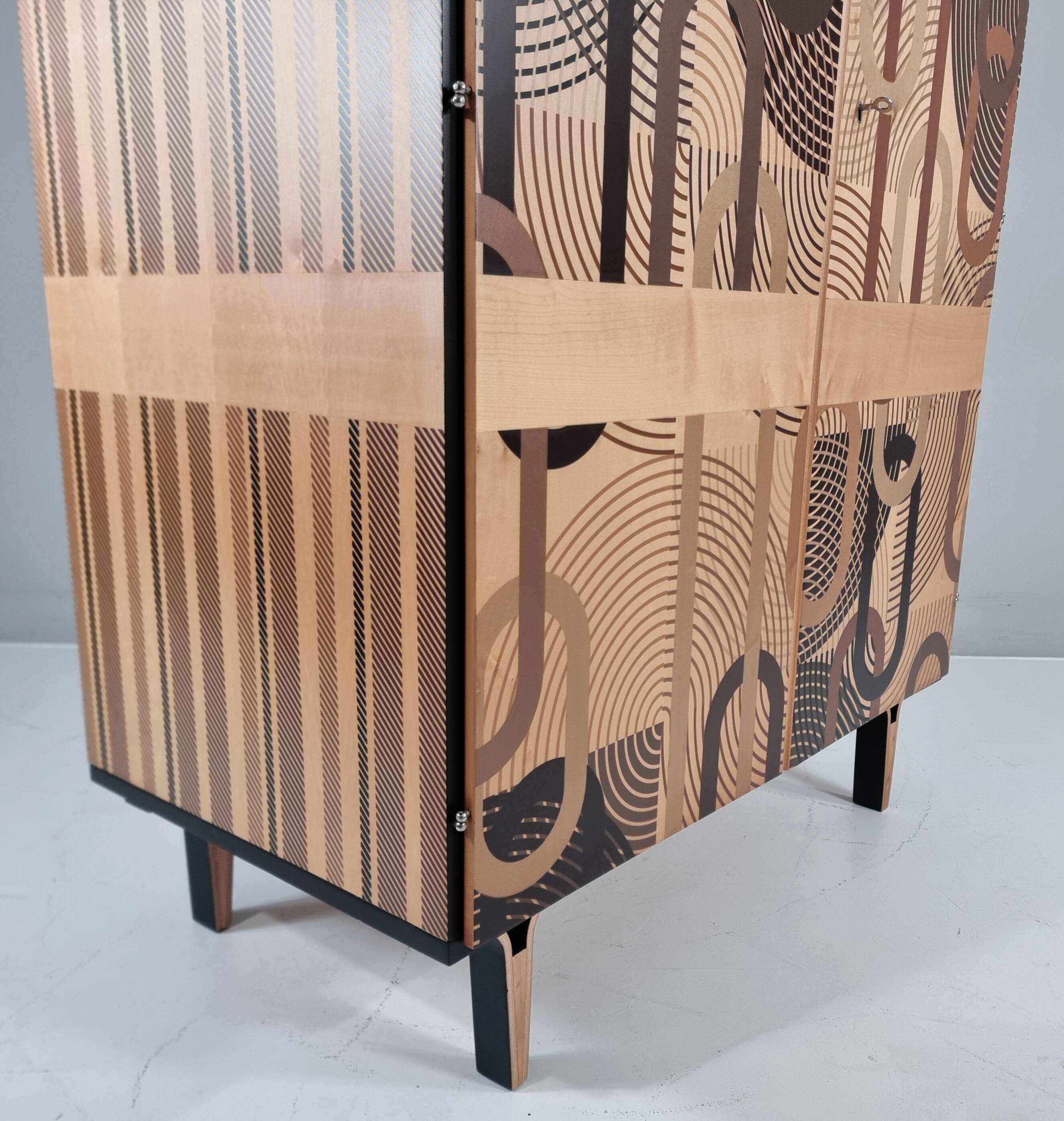 Vintage wardrobe in ash, 1970s