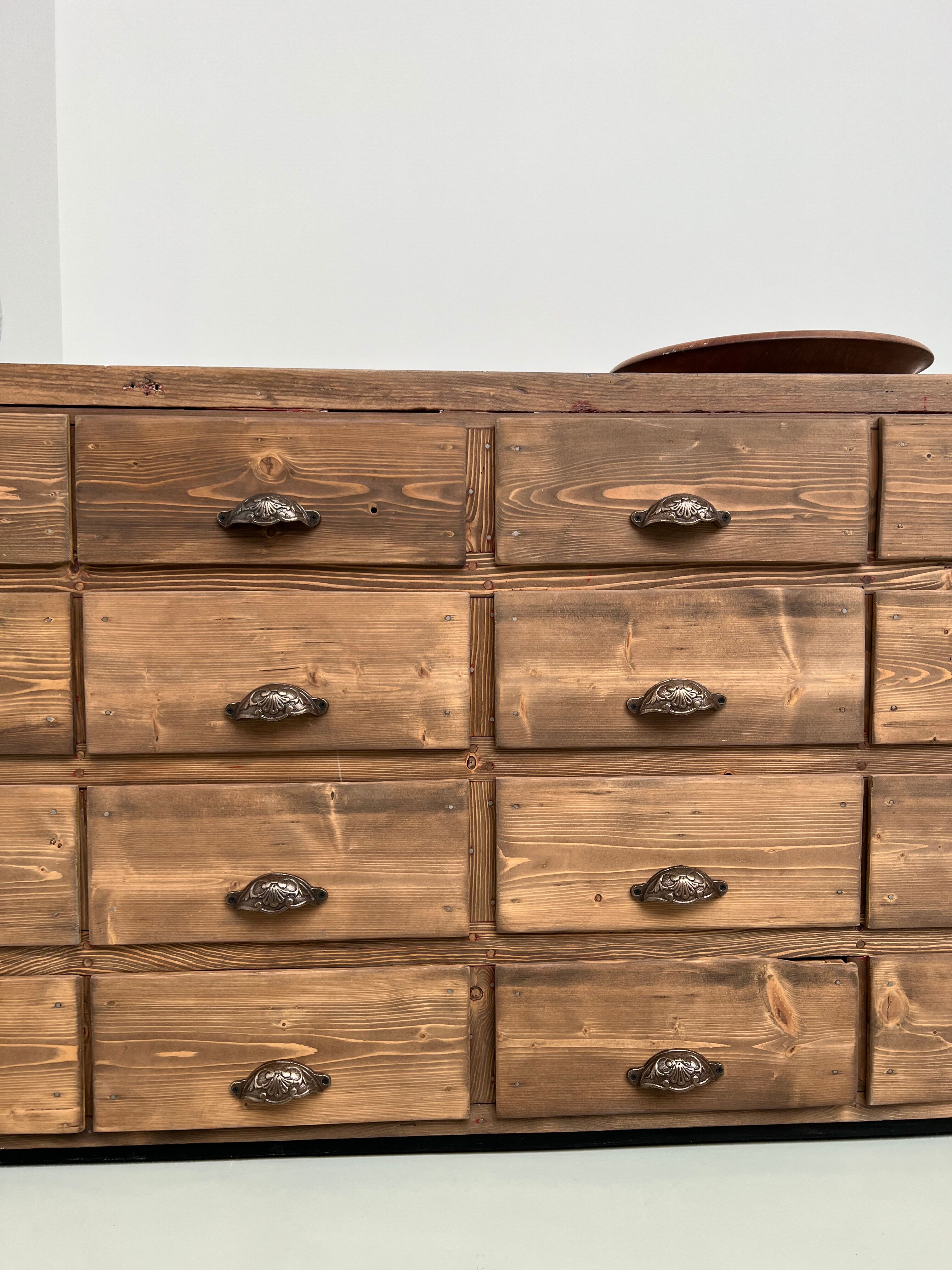 Very large craft furniture with 32 drawers