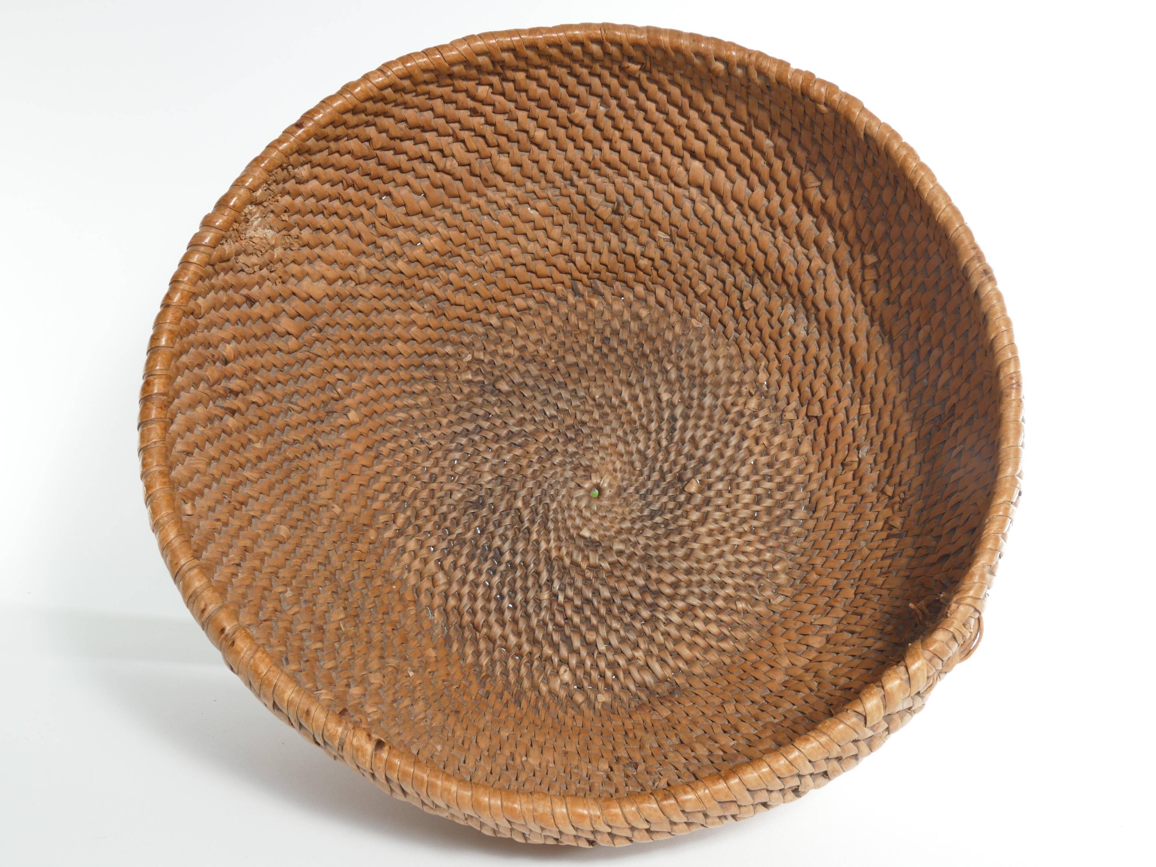 Swedish Folk Art Root Basket, Sweden 19th century