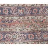 Vintage Turkish rug from Oushak, handwoven 66x730 cm