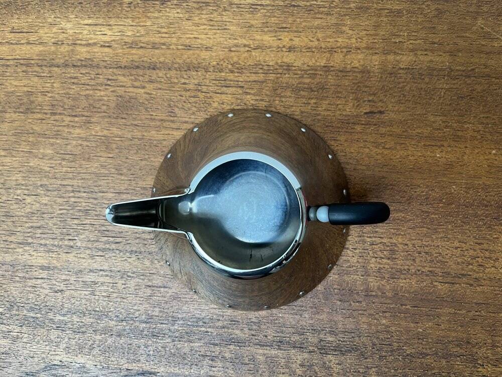 Postmodern Italian plateau for sugar and milk by Michael Graves for Alessi, 1980s, set of 3.