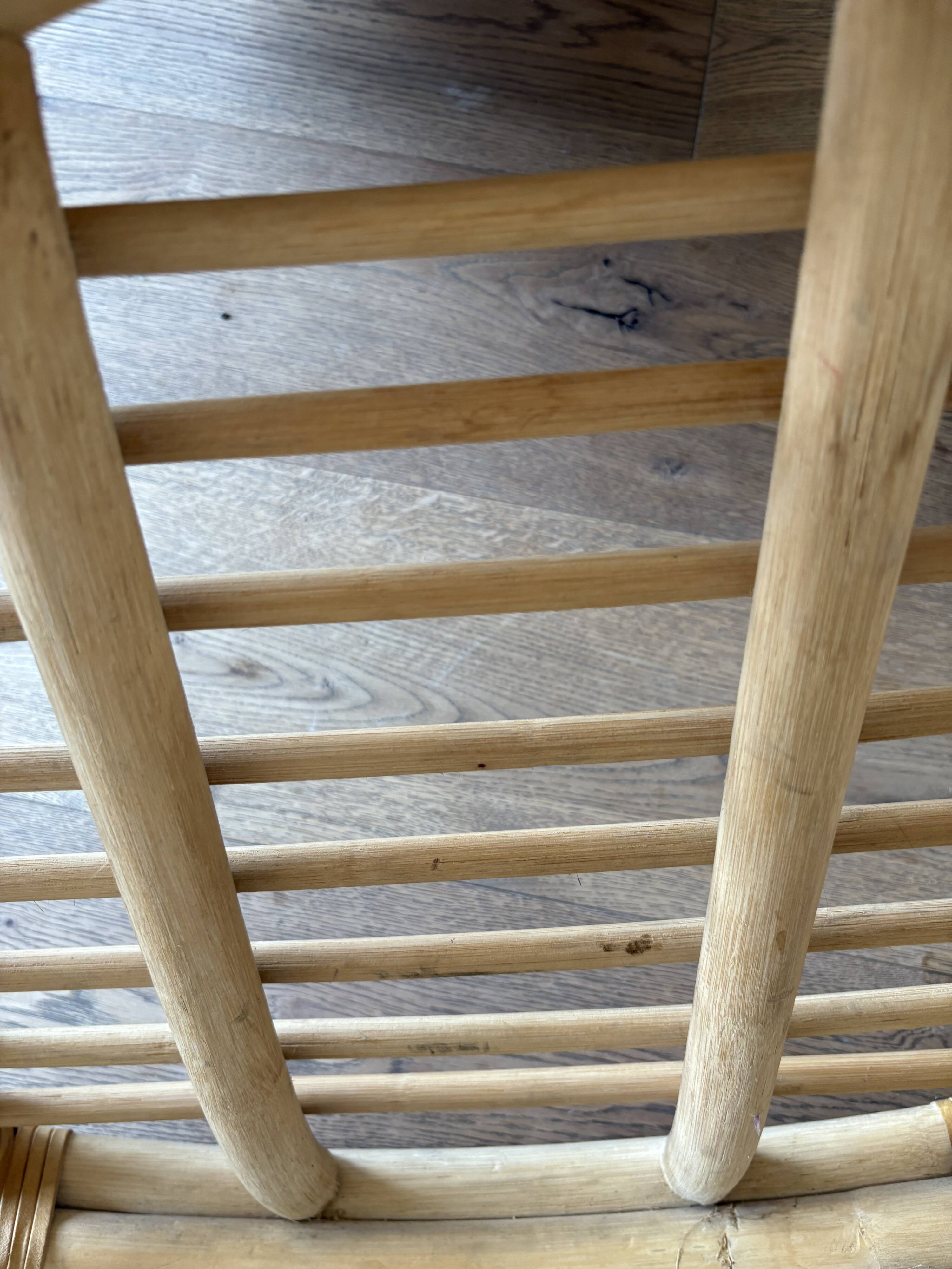 Vintage Palm Beach style rattan chair