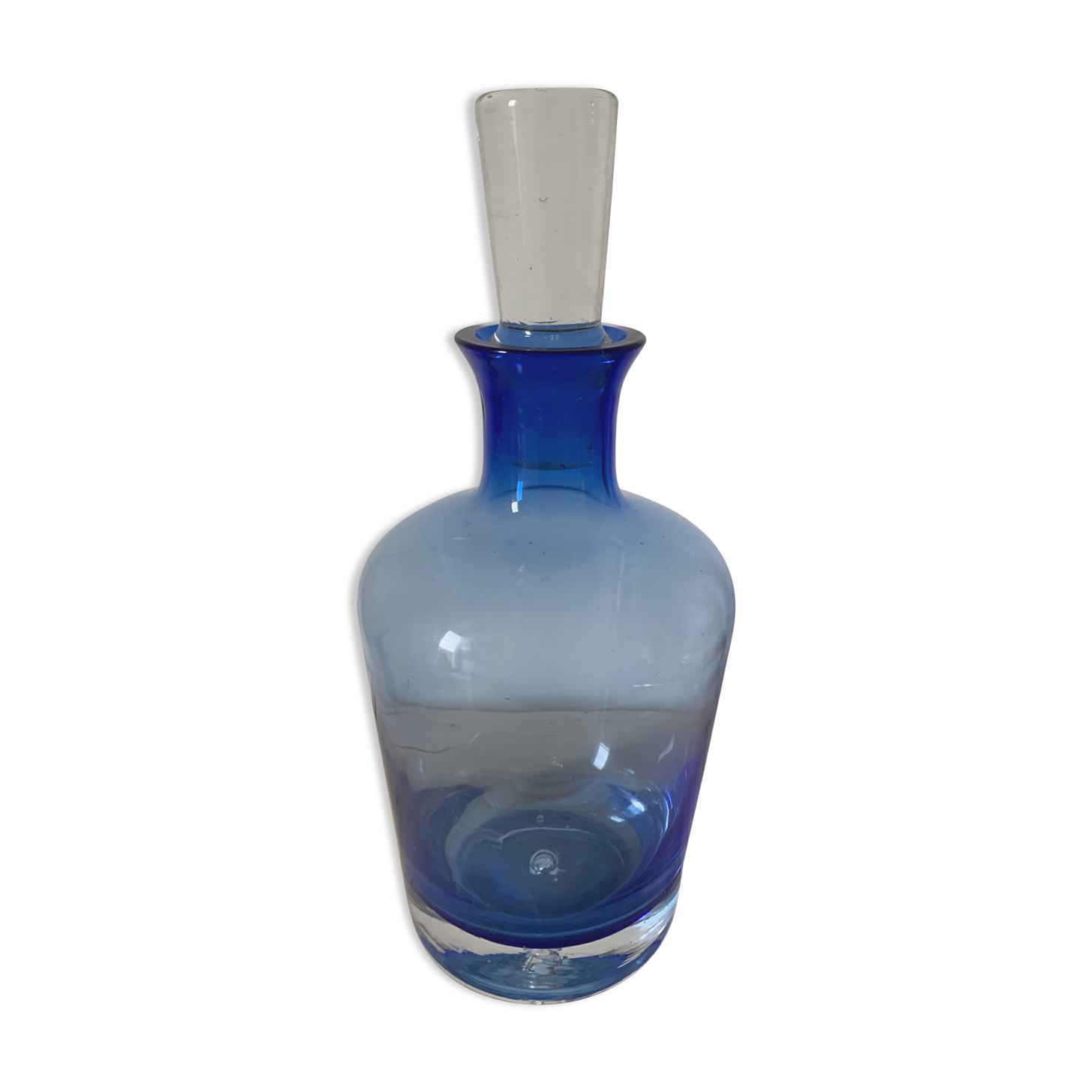 Blue decanter