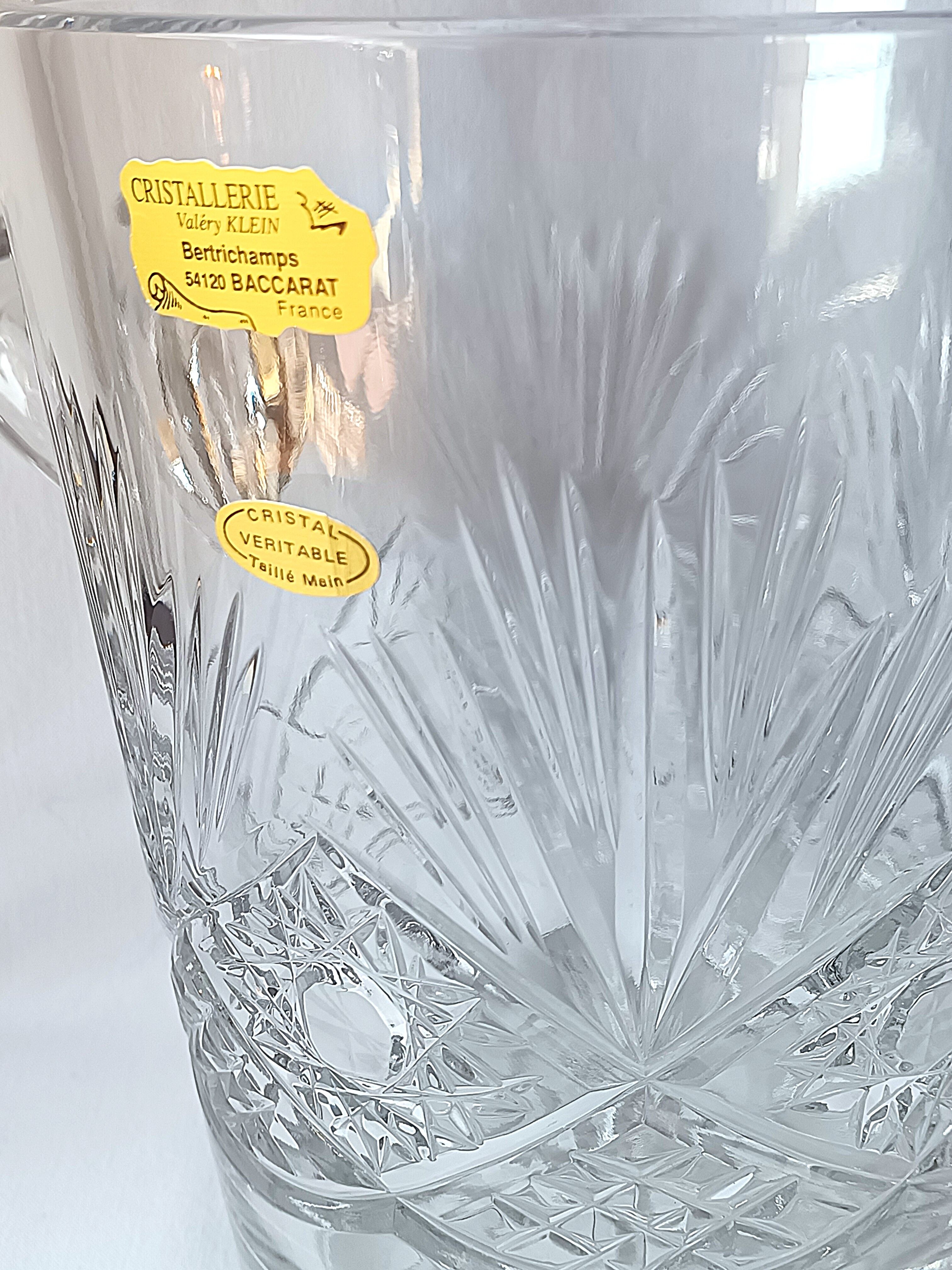Crystal ice champagne bucket hand size Valery Klein Bertrichamps / Bacc