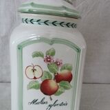 Pot jar Villeroy and Boch porcelain French Garden Charm malus sylvestris apple decoration