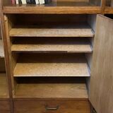 Vintage oak bookcase sideboard