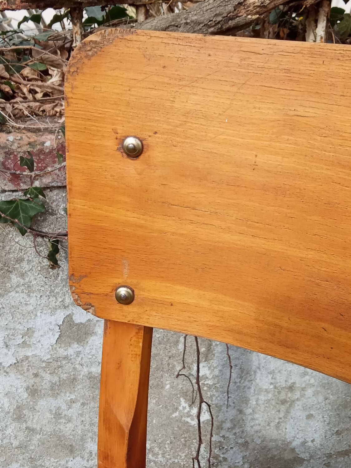 Pair of straw chairs from the 1950s
