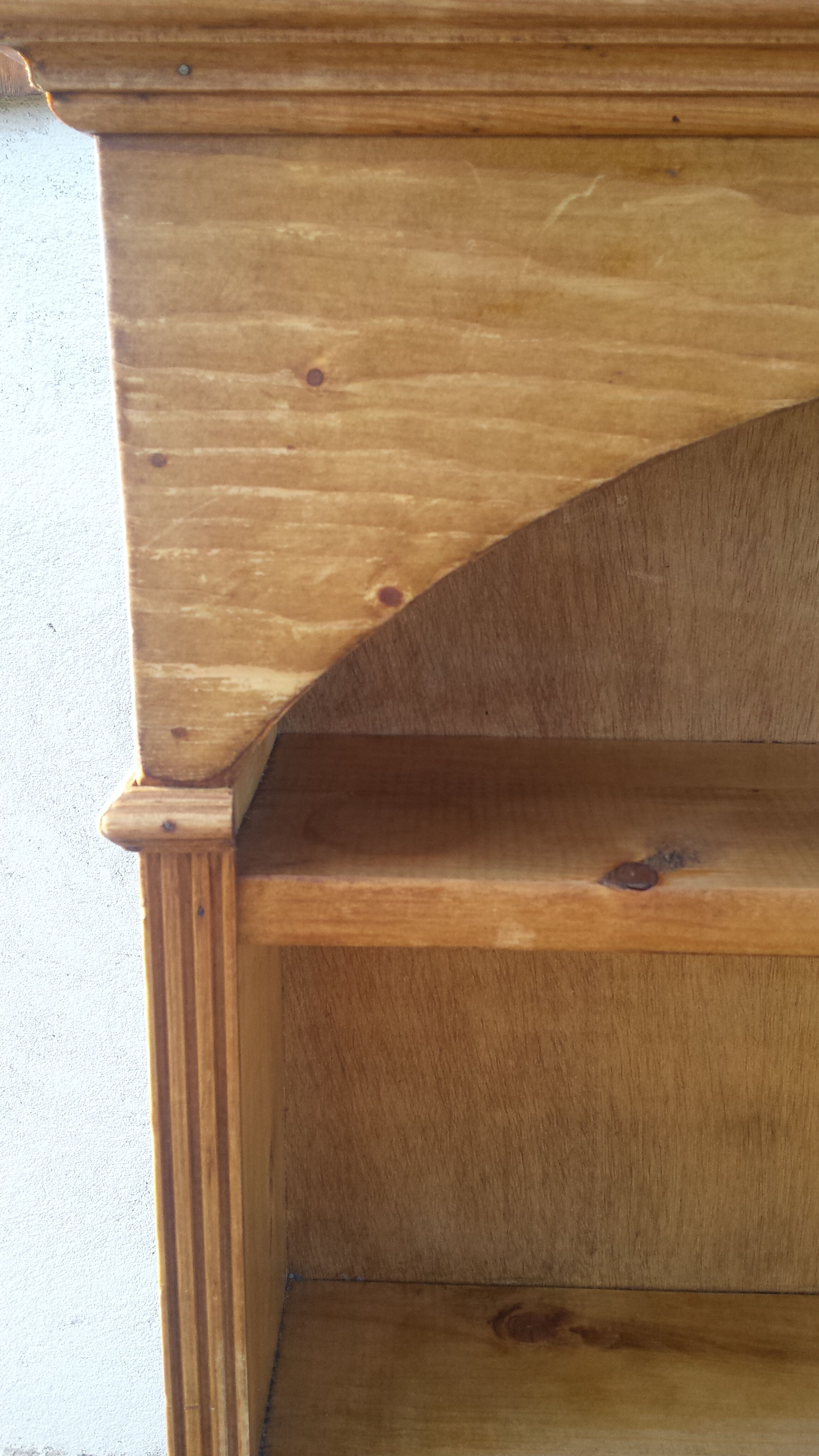 Shallow wooden shelf