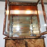 Illuminated Display Cabinet by Aldo Tura – Goat Leather & Parchment, 1970s, Milan