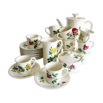 Gien pattern roses coffee service