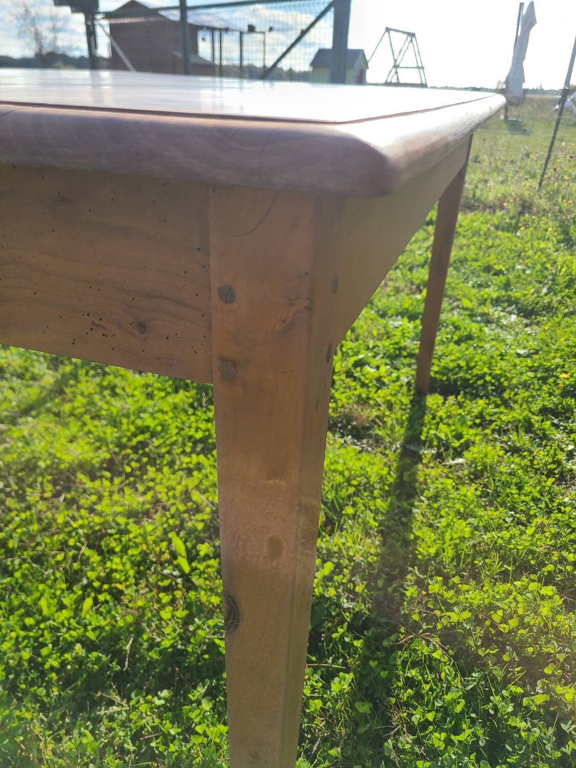 Cherry wood farmhouse table circa 1930