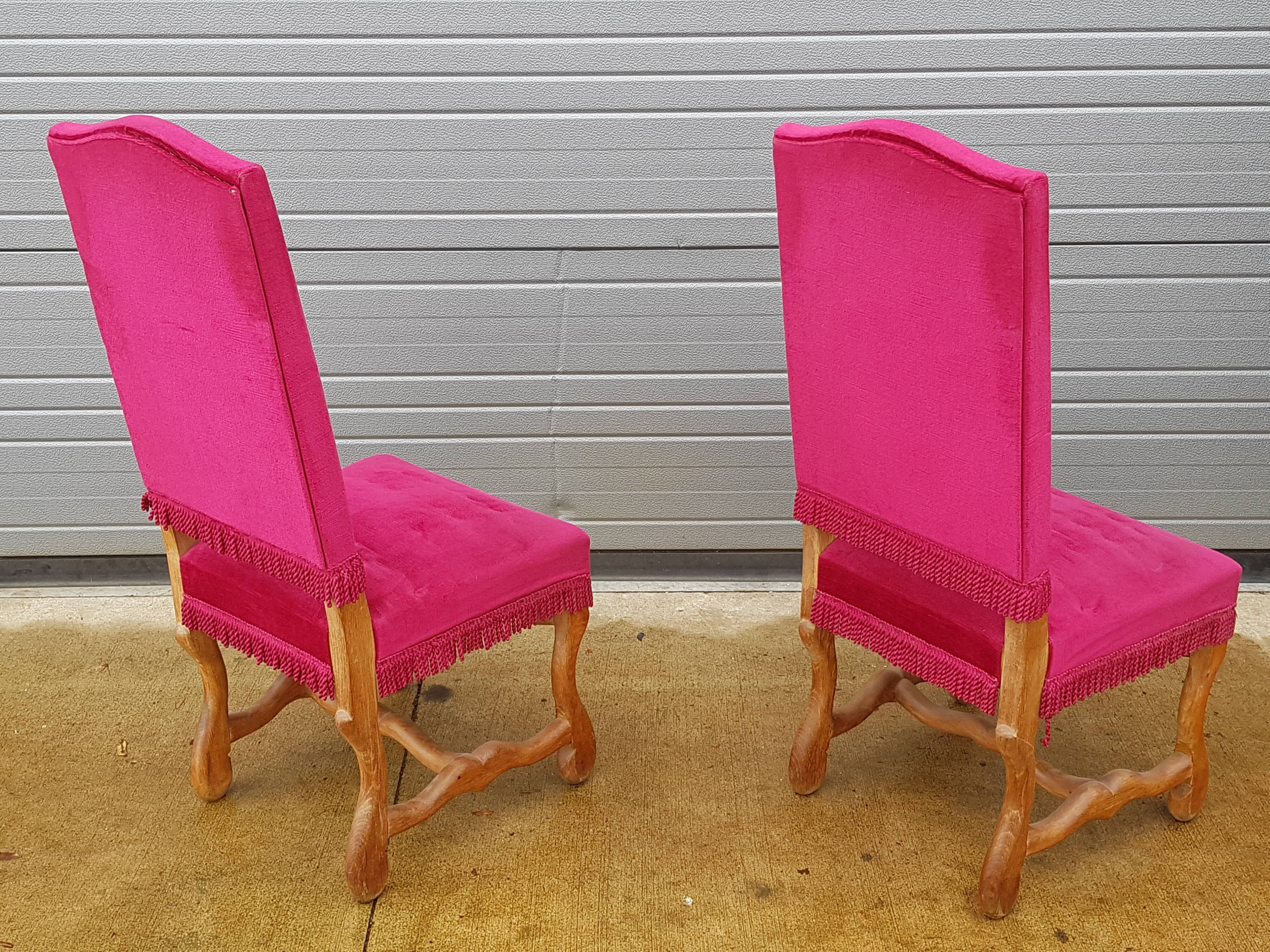 Solid oak chairs