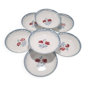 Assiettes digoin sarreguemines