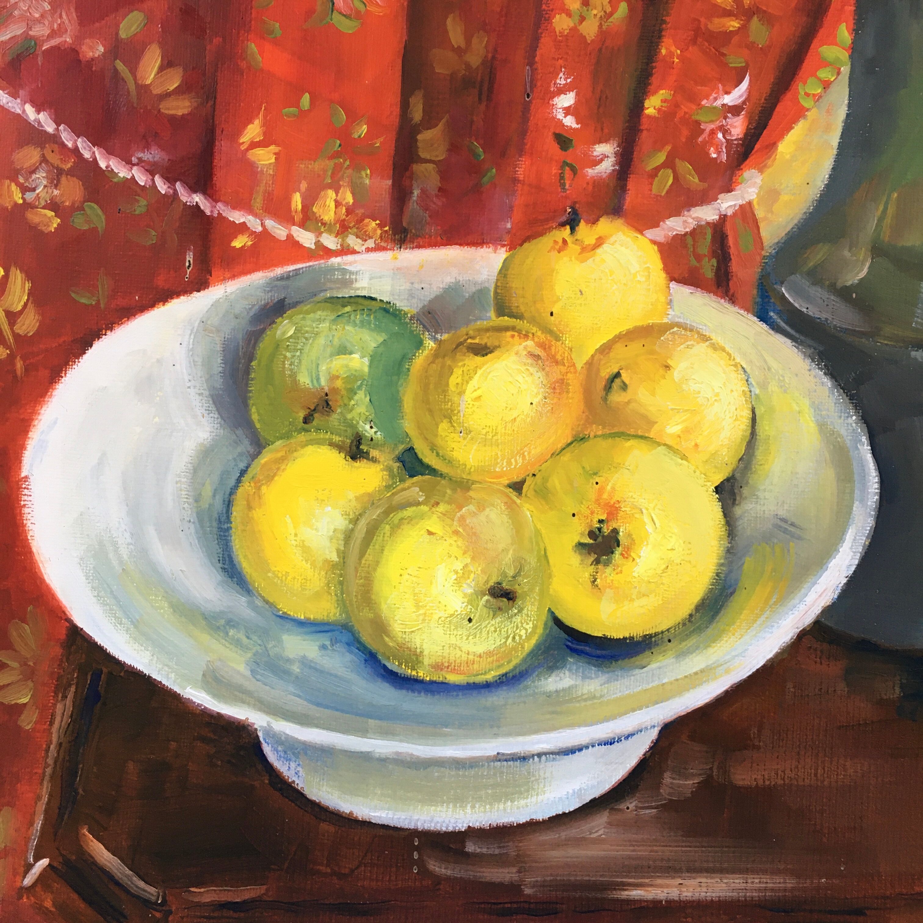 Painting The Red Curtain