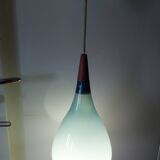 Scandinavian glass pendant light Holmegaard 50, 60's
