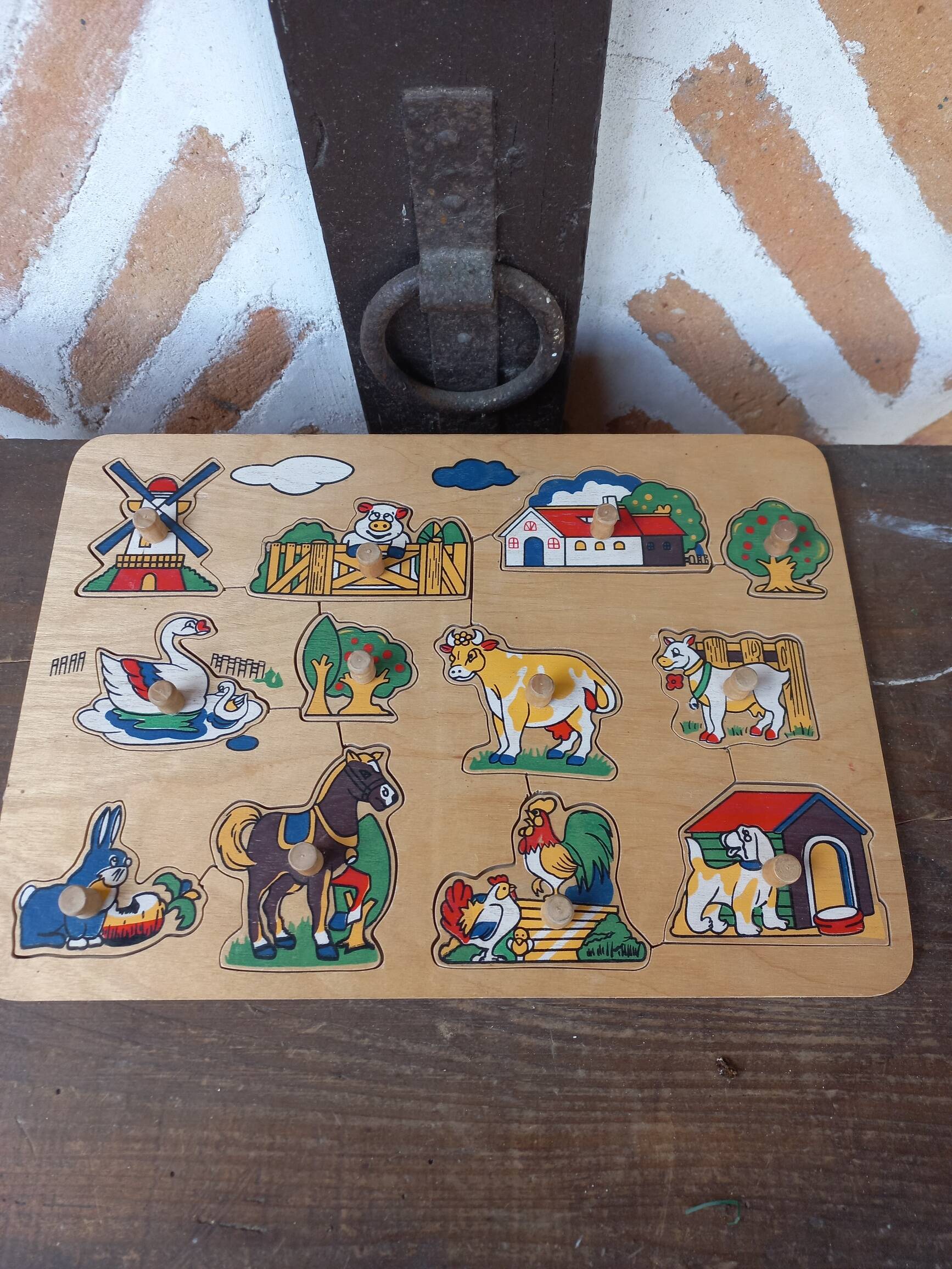 Vintage wooden puzzle