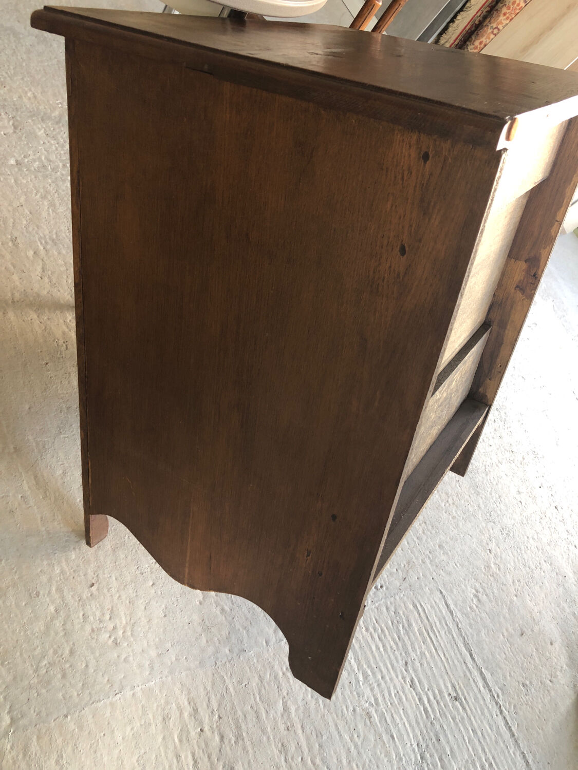 Small oak telephone cabinet