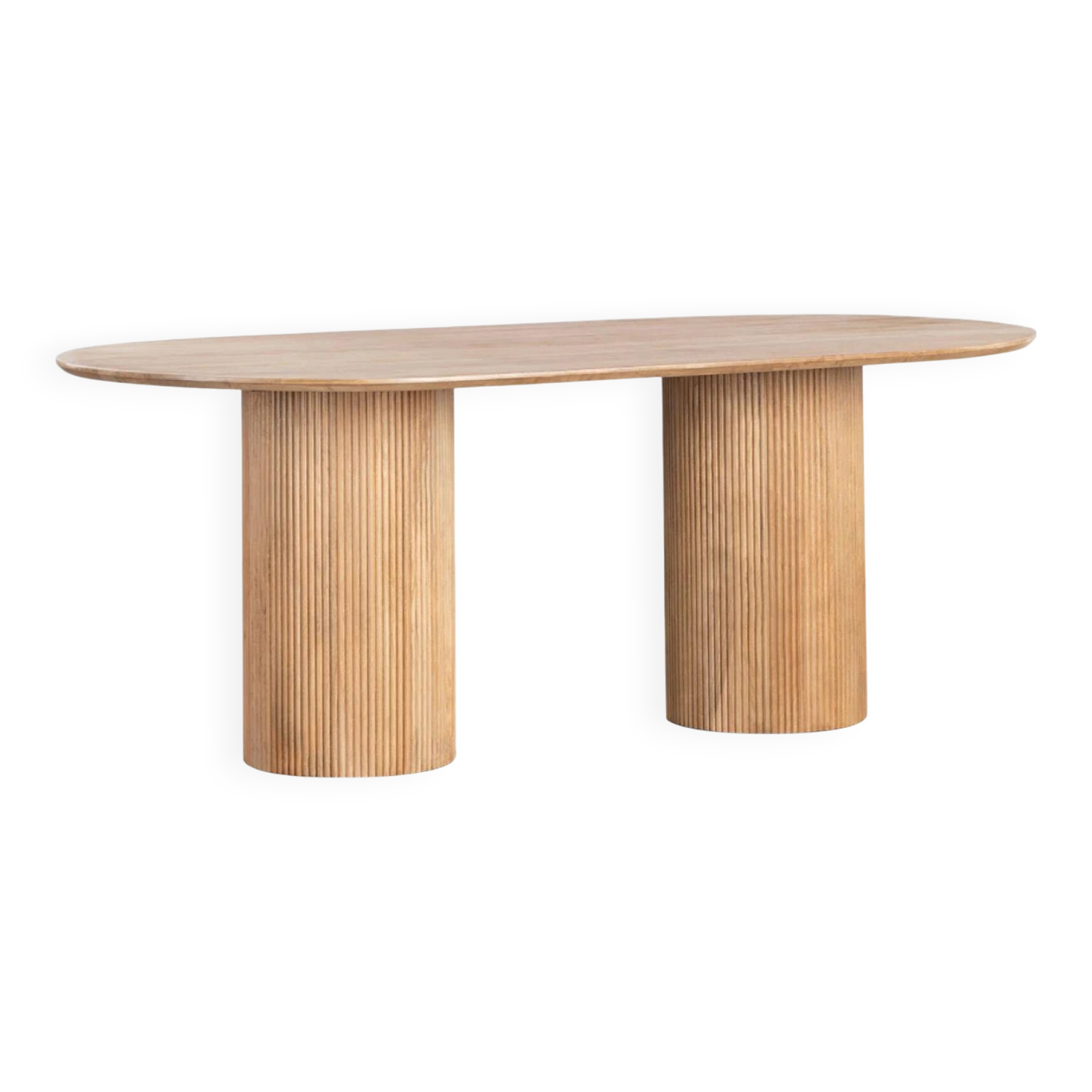 Oval dining table Vienna 200 x 100 mango wood