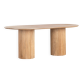 Table de salle à manger ovale Vienna 200 x 100 bois de manguier