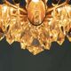 Mid-century crystal chandelier by Palwa