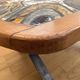 Ceramic coffee table with metal base by G. Reynaud Vallauris