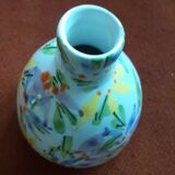 Vintage Italian vase with floral decoration