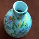 Vintage Italian vase with floral decoration