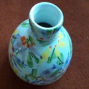 Vintage Italian vase with floral decoration