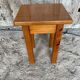 Brutalist Stool Old Chalet Solid Pine Vintage #D544