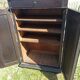 Sideboard 2 doors 1 drawers in blackened wooden support height