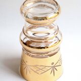 Glass and gold vase 1940s