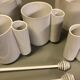 Vintage orangeade service Space Age Jean-Pierre Vitrac white