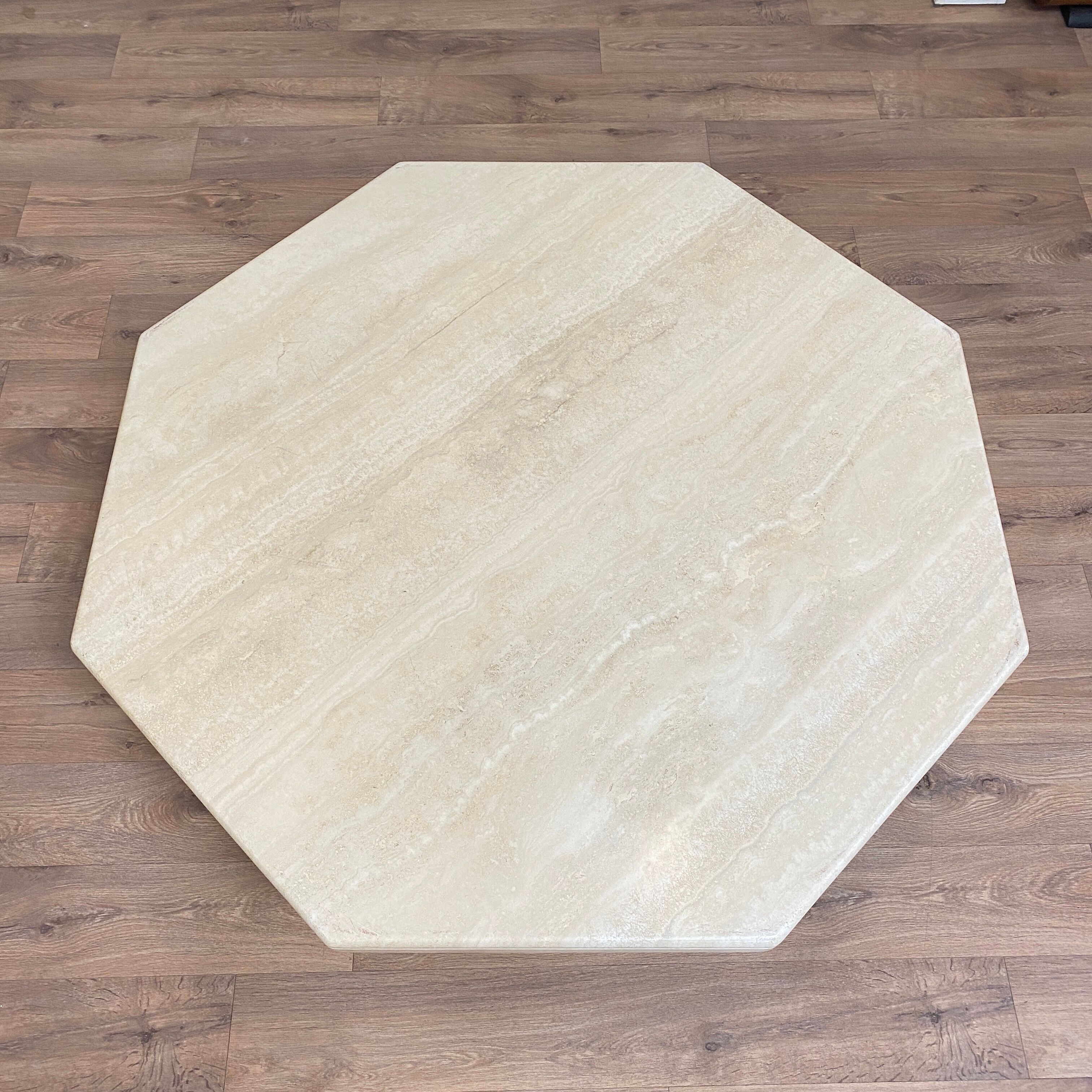 Travertine coffee table 70s