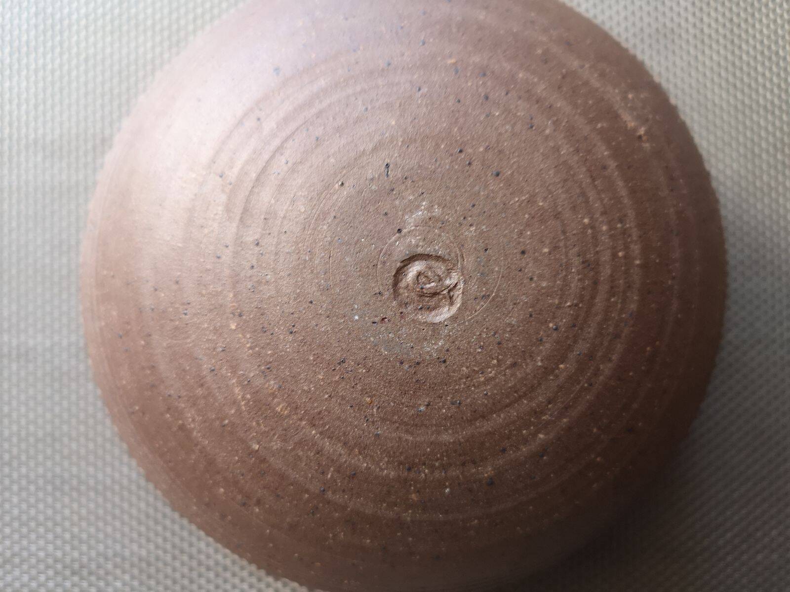 Chamotte terracotta bowl - Enamelled interior