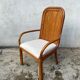 Suite of four chairs and two bamboo chairs