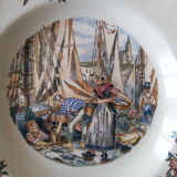 5 assiettes creuses faïence sarreguemines  ma normandie