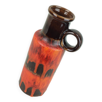 1960s 70s vintage scheurich vase model 401-28 lava drip glaze