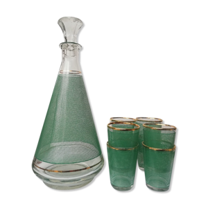 carafe digestif vintage et ses