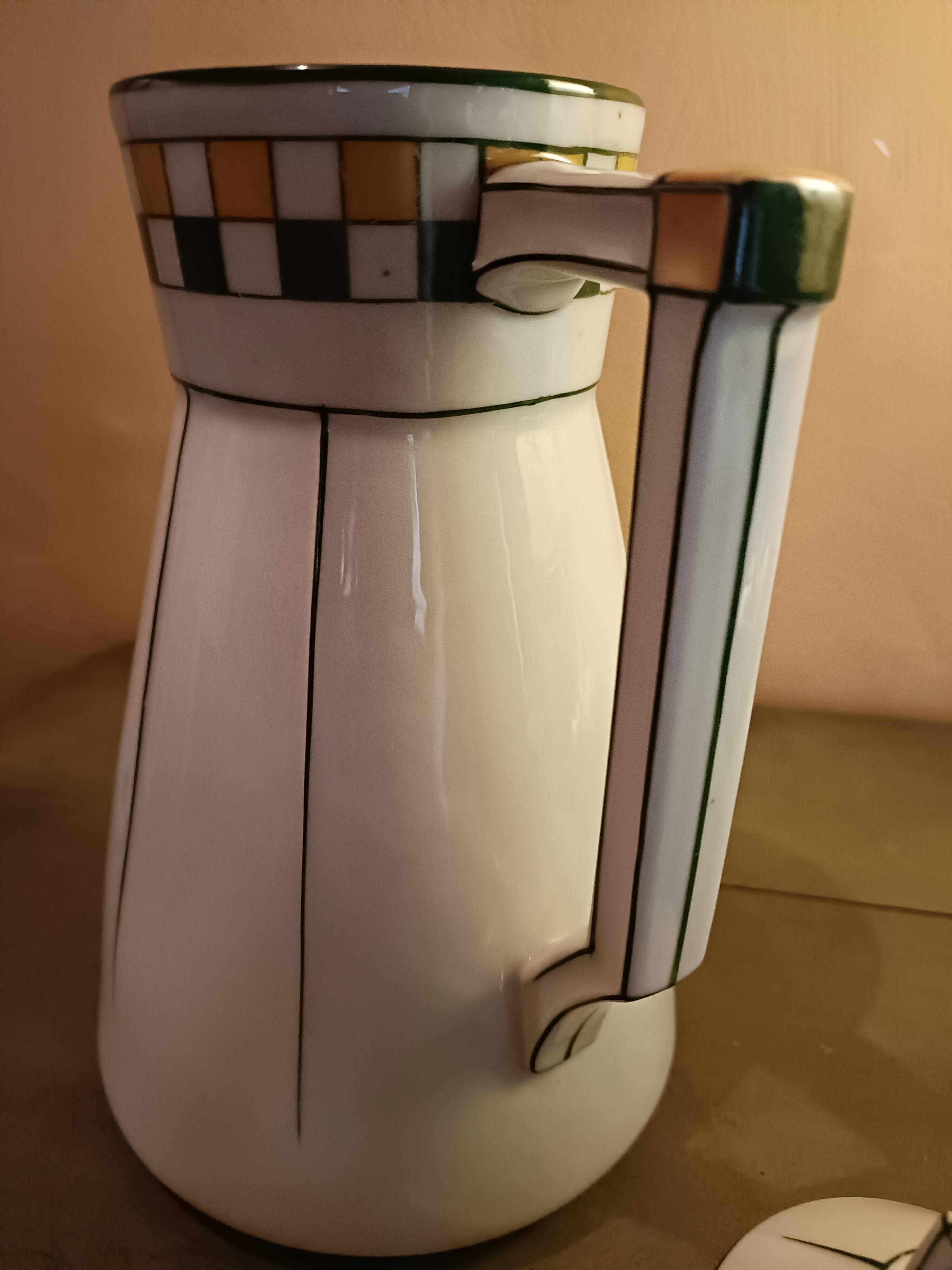 Art Deco porcelain coffee pot