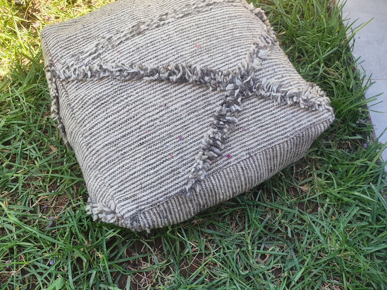 Moroccan carpet pouf